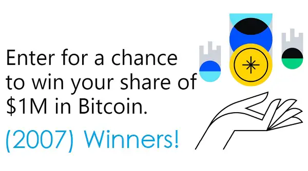 Coinbase Crypto Giveaway: Win $1 Million in Bitcoin (2K+ Winners)