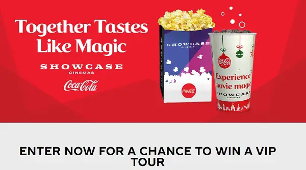 Coke Play To Win Showcase Cinemas Holiday Sweepstakes (2K+ Prizes)