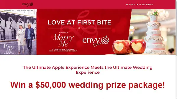 Envy Marry Me Contest: Win $50k Wedding Package