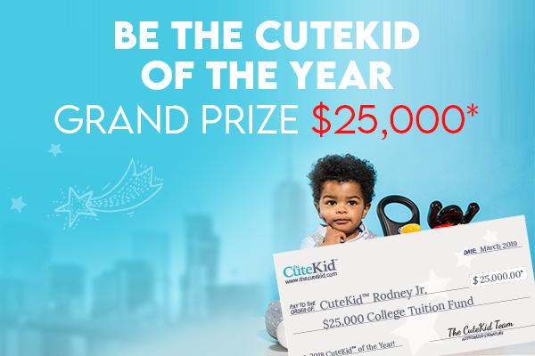Cute Kid baby photo contest 2022: Win $25000 Cash or $1000 Every Month