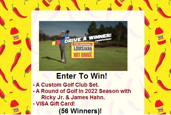 Drive A Winner Sweepstakes: Win A Custom Golf Club Set & Over 50 Prizes