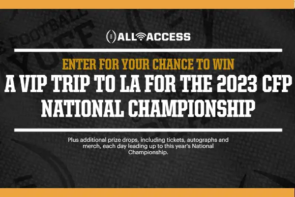 ESPN College Football Playoff Sweepstakes: Instant Win Daily Prizes & A Free Trip