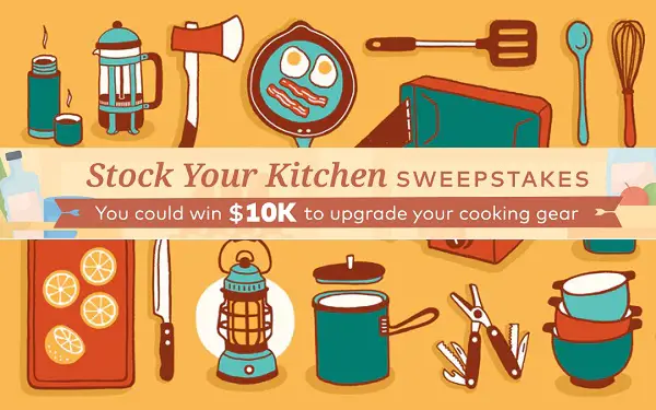 Food Network Stock Your Kitchen Sweepstakes: Win $10000 Cash!