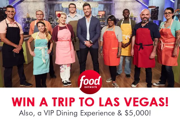 Food Network Vegas Giveaway: Win a Free Trip & A $5,000 Cash Prize