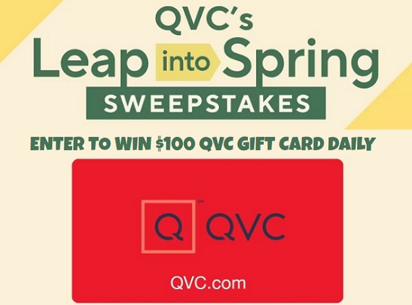 QVC Leap into Spring Sweepstakes: Win a $100 QVC Gift Card Daily