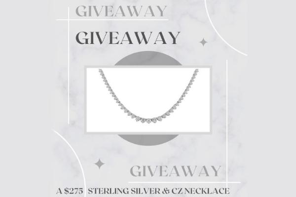 Win a $275 Rhodium-Plated Sterling Silver Necklace