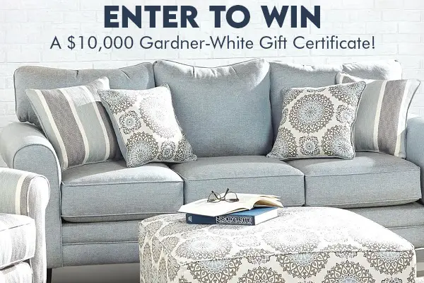 Gardner-White Furniture Sweepstakes: Win $10,000 Free Shopping Spree