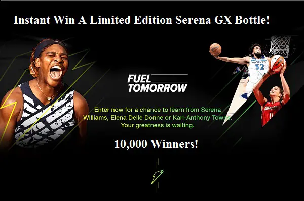 Gatorade Fuel Tomorrow Instant Win Game Sweepstakes (10,000 Winners)