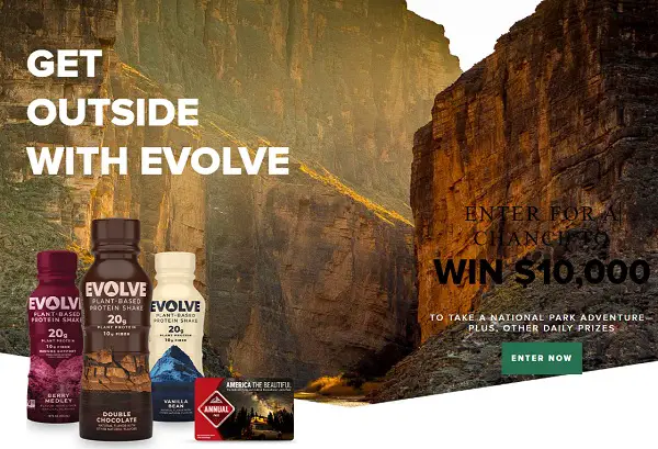 Get Outside With Evolve Sweepstakes: Win $10000 Cash or Daily Prizes!