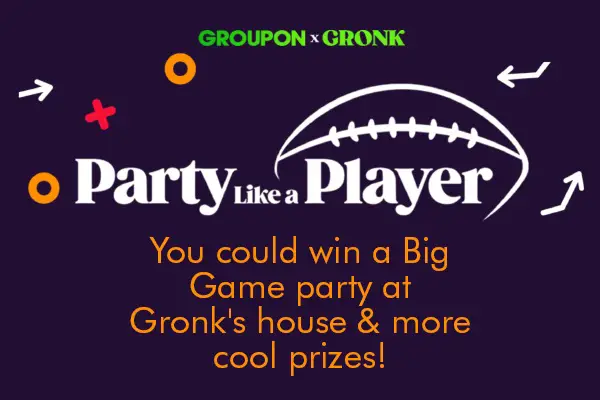 Groupon Party Like a Player Sweepstakes: Win A Trip & Big Game Party