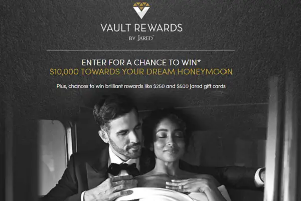 Jared Honeymoon Sweepstakes: Win $10,000 Cash & Gift Cards