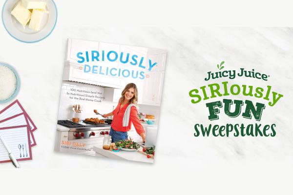 Juicy Juice Seriously Fun Sweepstakes: Win a $100 Gift Card + Siri Daly’s Cookbook (250 Winners)