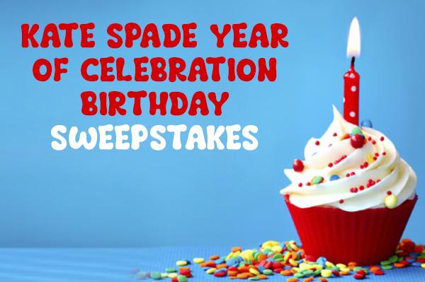 Kate Spade Birthday Sweepstakes (Monthly Prizes)