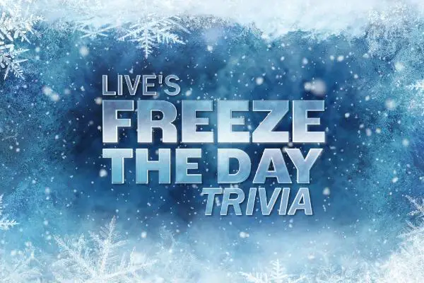 Kelly and Ryan Freeze the Day Trivia Sweepstakes
