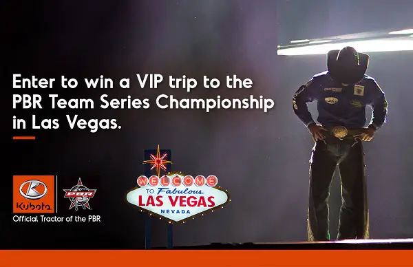 Kubota PBR Sweepstakes: Win a Trip to Las Vegas Pro Bull Riding PBR Team Series Championship
