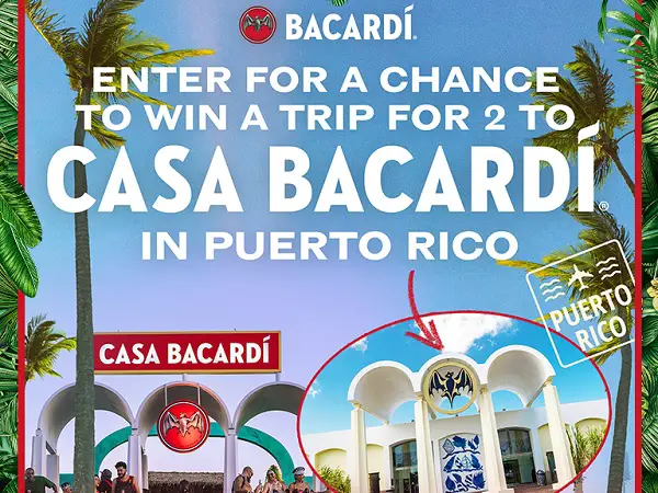 Casa Bacardi 2025 Sweepstakes – Win a Trip to Puerto Rico or a VIP Music Festival
