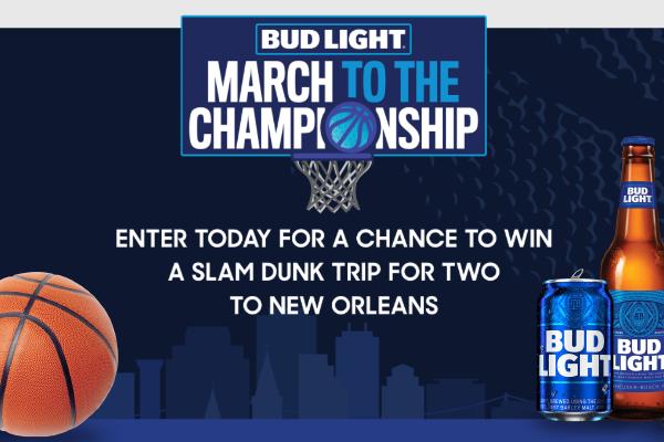 Bud Light March to Championship Sweepstakes: Win a Trip to New Orleans