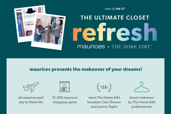 Ultimate Closet Refresh Contest: Win Wardrobe and Closet Makeover