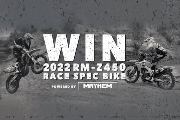 Win RM-Z450 + Set of Four Wheels from Mayhem