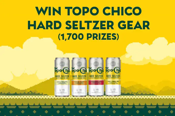 Less Pause More Play Sweepstakes: Win Topo Chico Hard Seltzer Gear (1000+ Prizes)