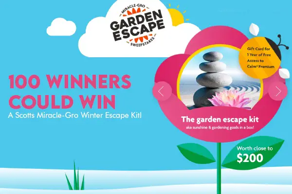 Miracle-Gro Winter Escape Sweepstakes: Win Free Planting kit (100 Winners)