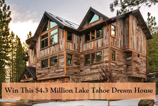 Omaze Tahoe Dream Home Giveaway 2022