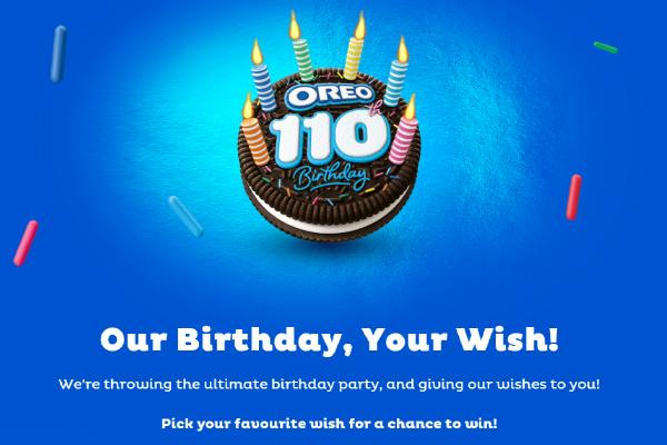 Oreo 110th Birthday Sweepstakes: Win Prizes up to $50K