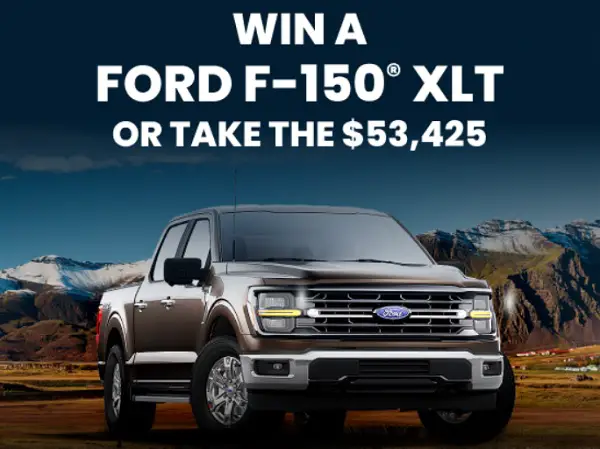 PCH Ford F-150 XLT Giveaway 2025: Win a Ford Truck or $53K Cash!