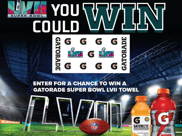 Win Gatorade Sideline Towel (1500 Winners)