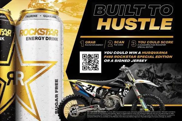 2022 Pepsi Rockstar Sweepstakes: Win Husqvarna FC 450 Bike & Signed Rockstar Jersey