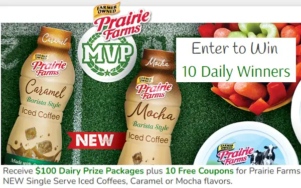Prairie Farms Game Day Giveaway: Win Coupons for Free Iced Coffee & Products