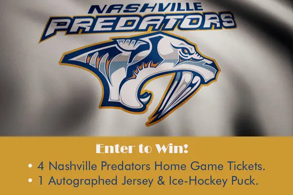 Nashville Predators Tickets Sweepstakes: Win Free Game Tickets (6 Winners)