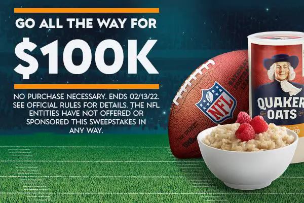 Quaker Oats Touchdown Instant Win Game