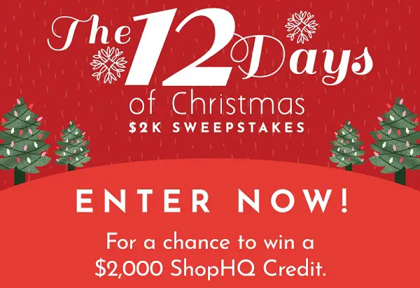 ShopHQ 12 Days Of Christmas Sweepstakes