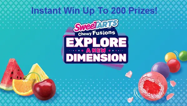 Sweetarts Chewy Fusion Sweepstakes: Instant Win Gift Cards, Gaming Consoles & More