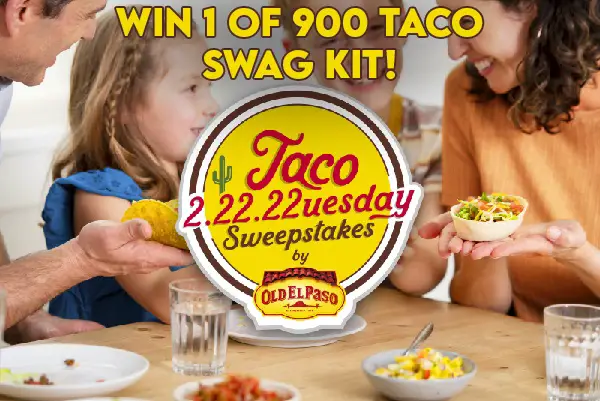 Old El Paso Taco Tuesday Sweepstakes: Win Free Tacos Swag Kit (900 Winners)