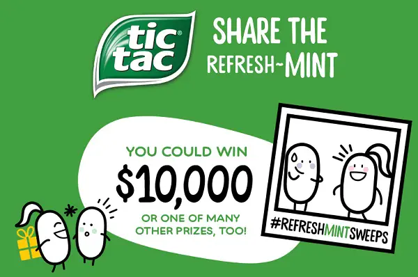 Tic Tac Cash Sweepstakes: Win $10,000, & Weekly Prizes