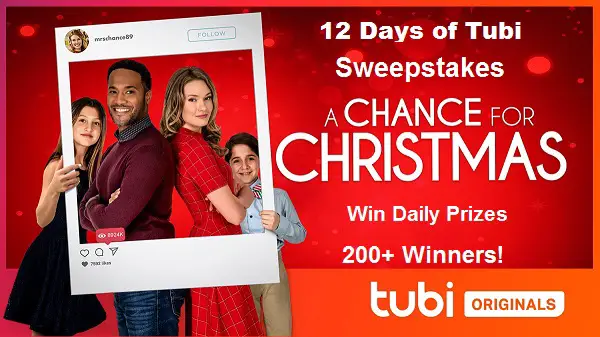 12 Days of Tubi Sweepstakes: Win Daily Prizes (200+ Winners)
