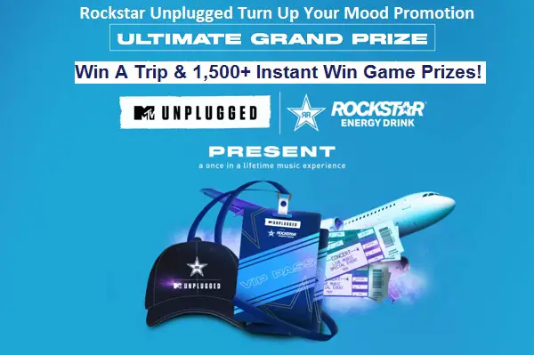 Rockstar Turn Up Your Mood Sweepstakes (1,500+ Prizes)