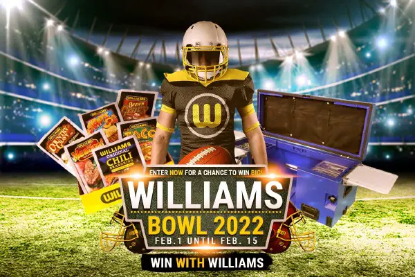Williams Foods Super Bowl Contest: Win Tailgate & Football Prize Pack