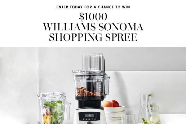 Williams Sonoma $1000 Shopping Spree 2022 Sweepstakes