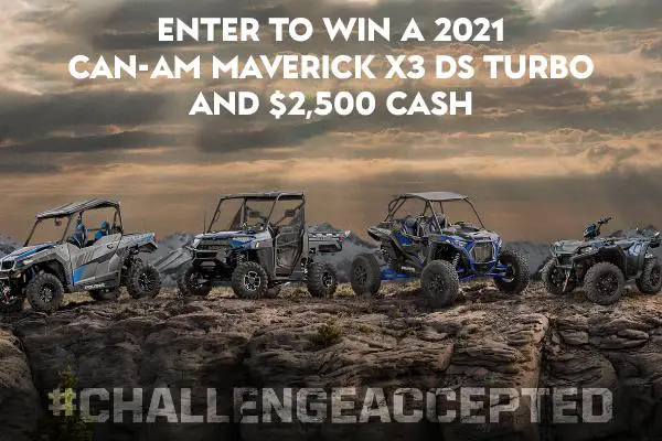 Double Trouble Shirt Shop Sweepstakes: Win 2021 Maverick x3 ds turbo CAN-AM