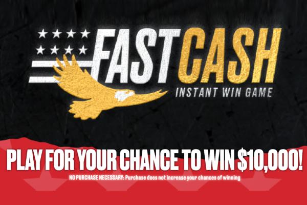 Win 1 of 2,106 Cash Prizes from $10 up to $10,000!