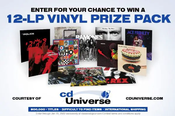 Win a CD Universe 12-LP Vinyl Prize Pack