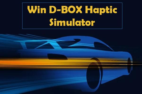 WIN D-BOX/Digital Motorsport Haptic Simulator