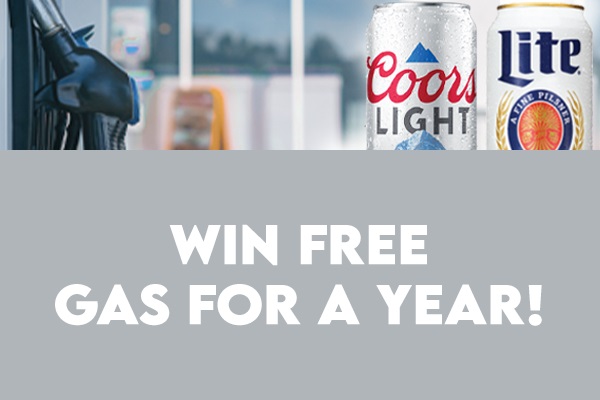 Miller Lite Gas Giveaway: Win free gas for a year