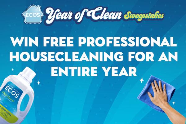 ECOS Year of Clean Giveaway: Win Free Professional Housecleaning