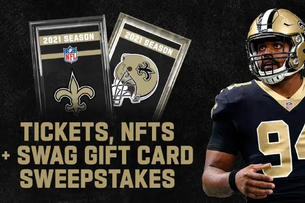 New Orleans Saints 2021 Regular Season Finale Sweepstakes