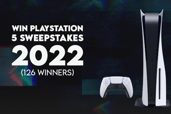 Win Playstation 5 Sweepstakes 2022 (126 Winners)