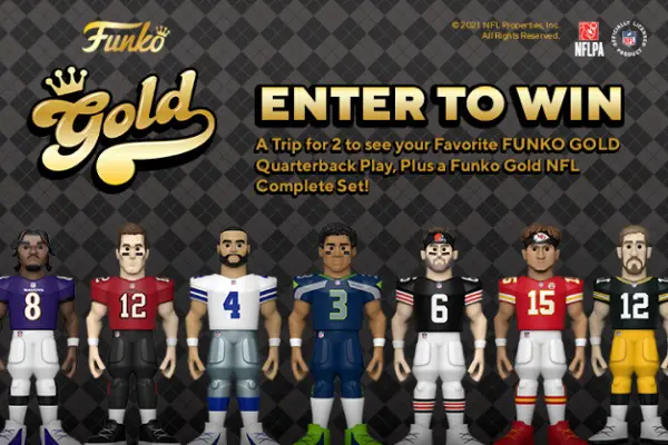 Win a Trip to Funko Gold Quarterback Play